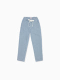 Pantalon en coton à rayures bleues pour garçon