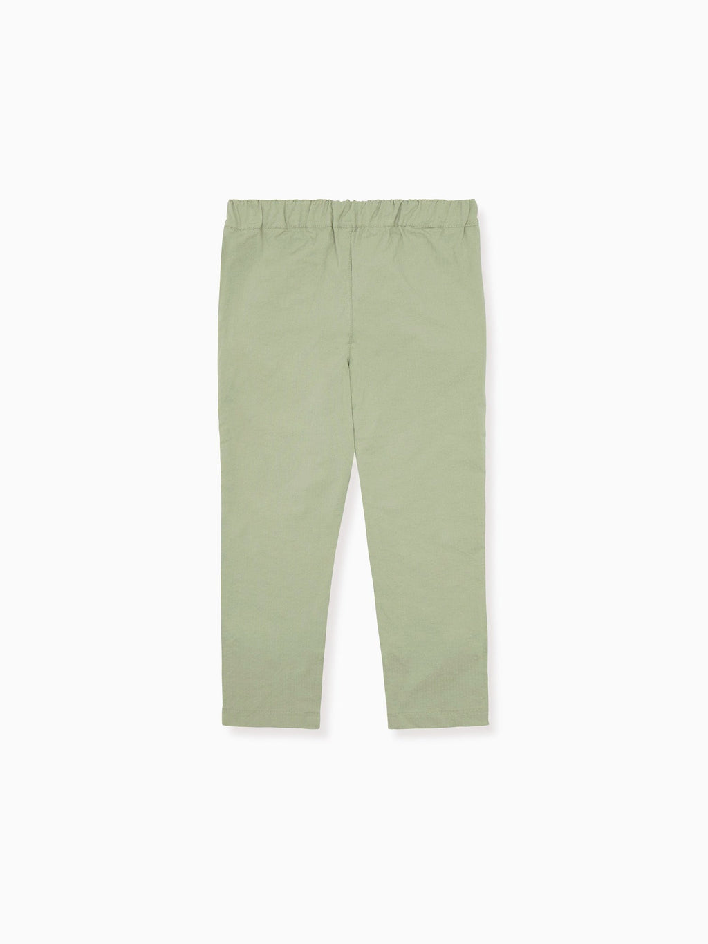 Pantalon en coton vert sauge pour garçon