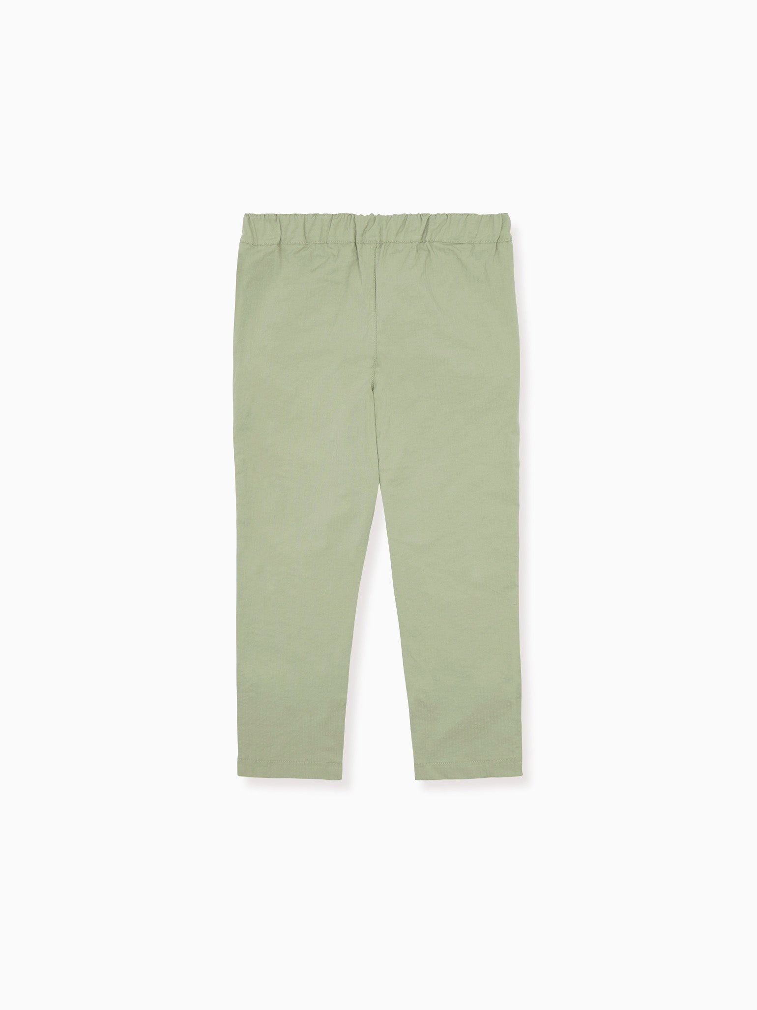 Pantalon en coton vert sauge pour garçon