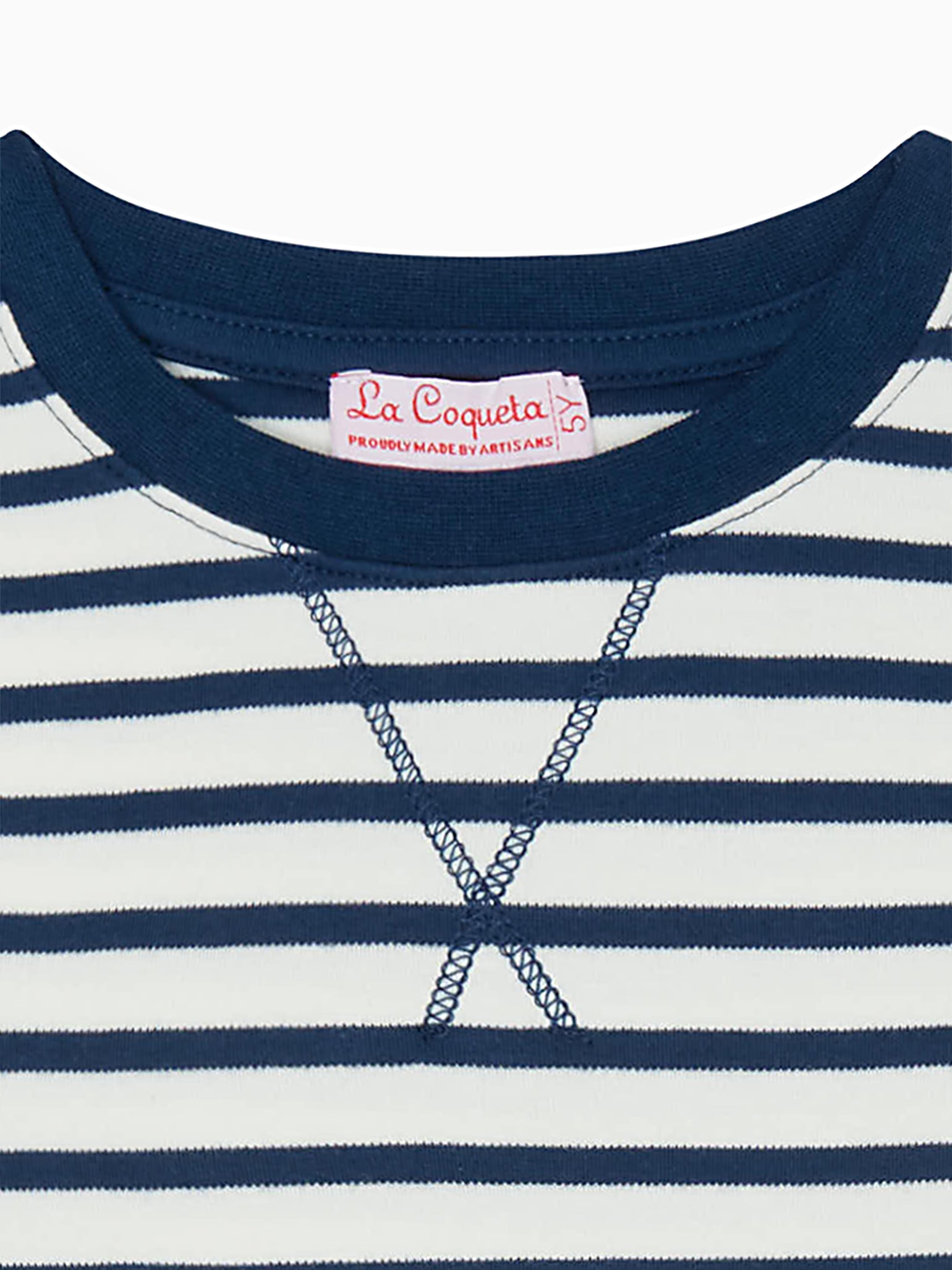 T-shirt en coton enfant rayé marine
