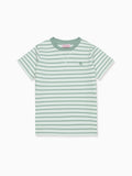 T-shirt enfant rayé vert