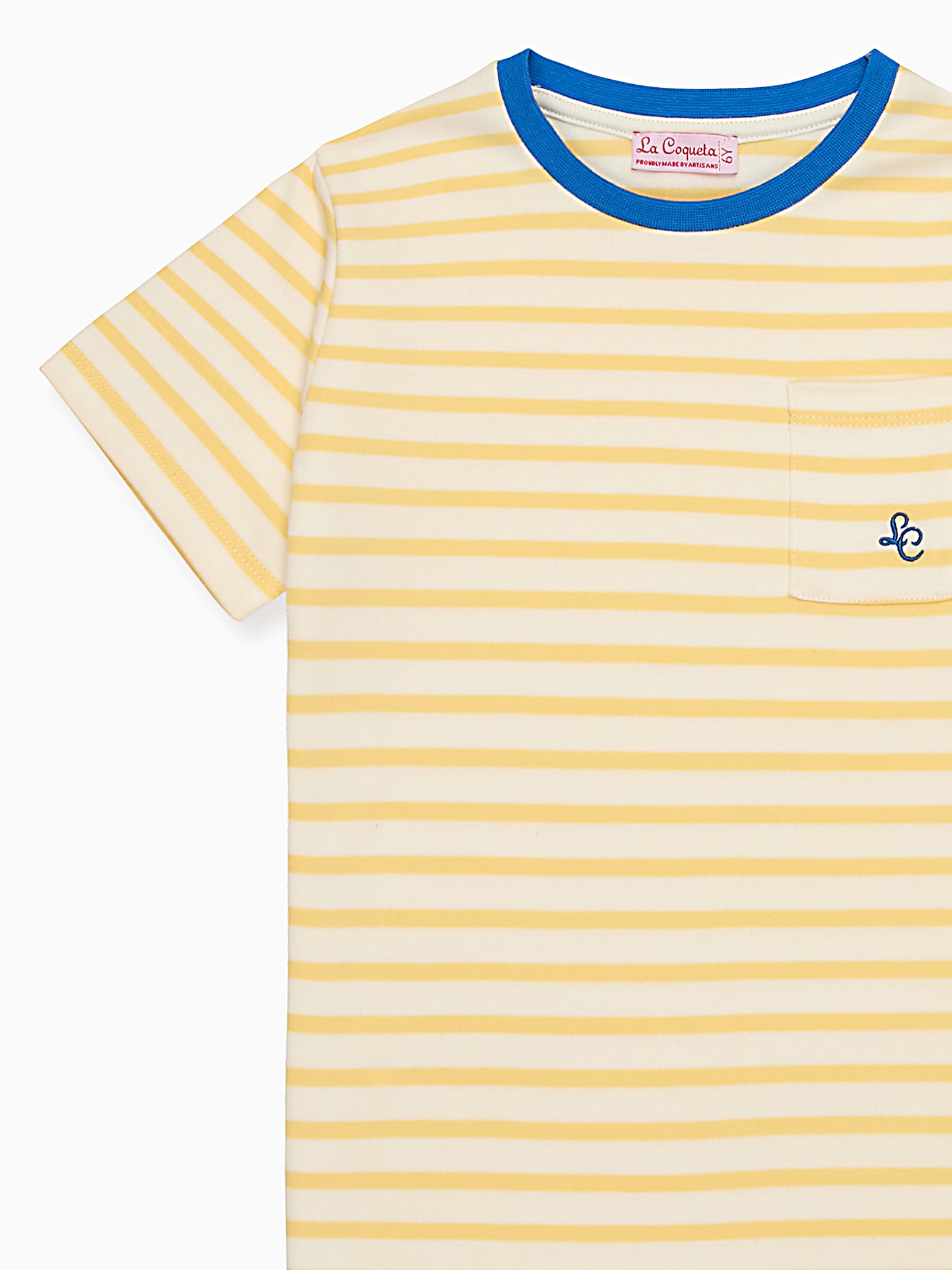 T-shirt à rayures jaunes pour enfants