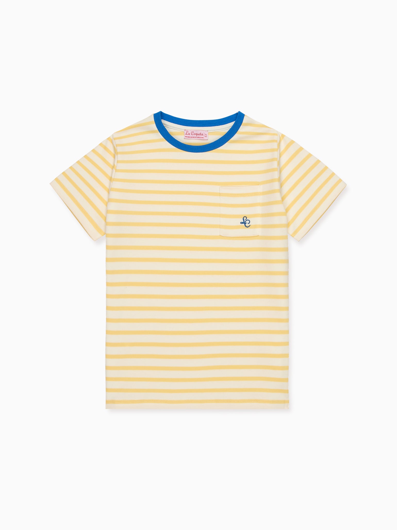 T-shirt à rayures jaunes pour enfants