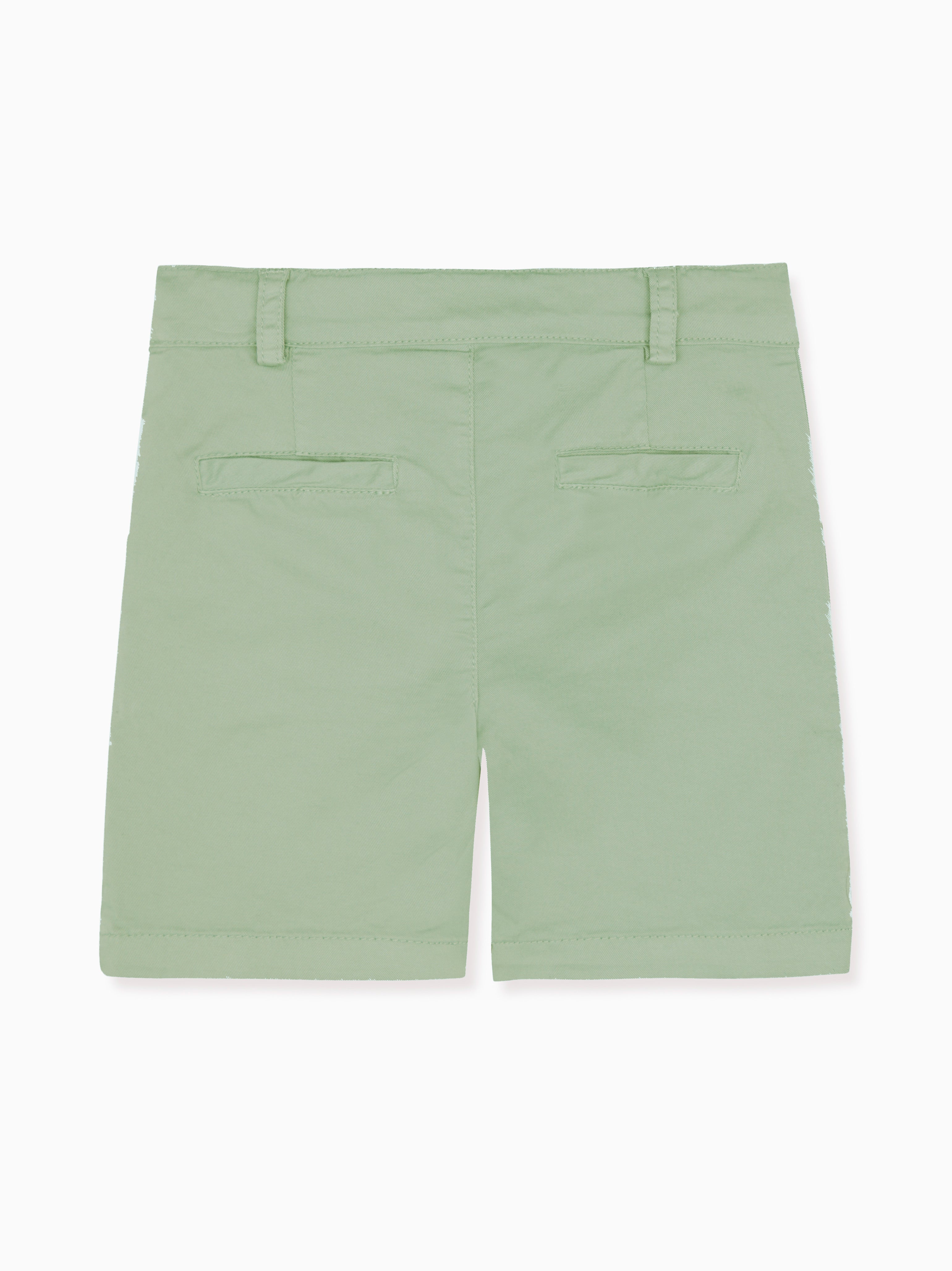 Shorts chino vert sauge pour garçon