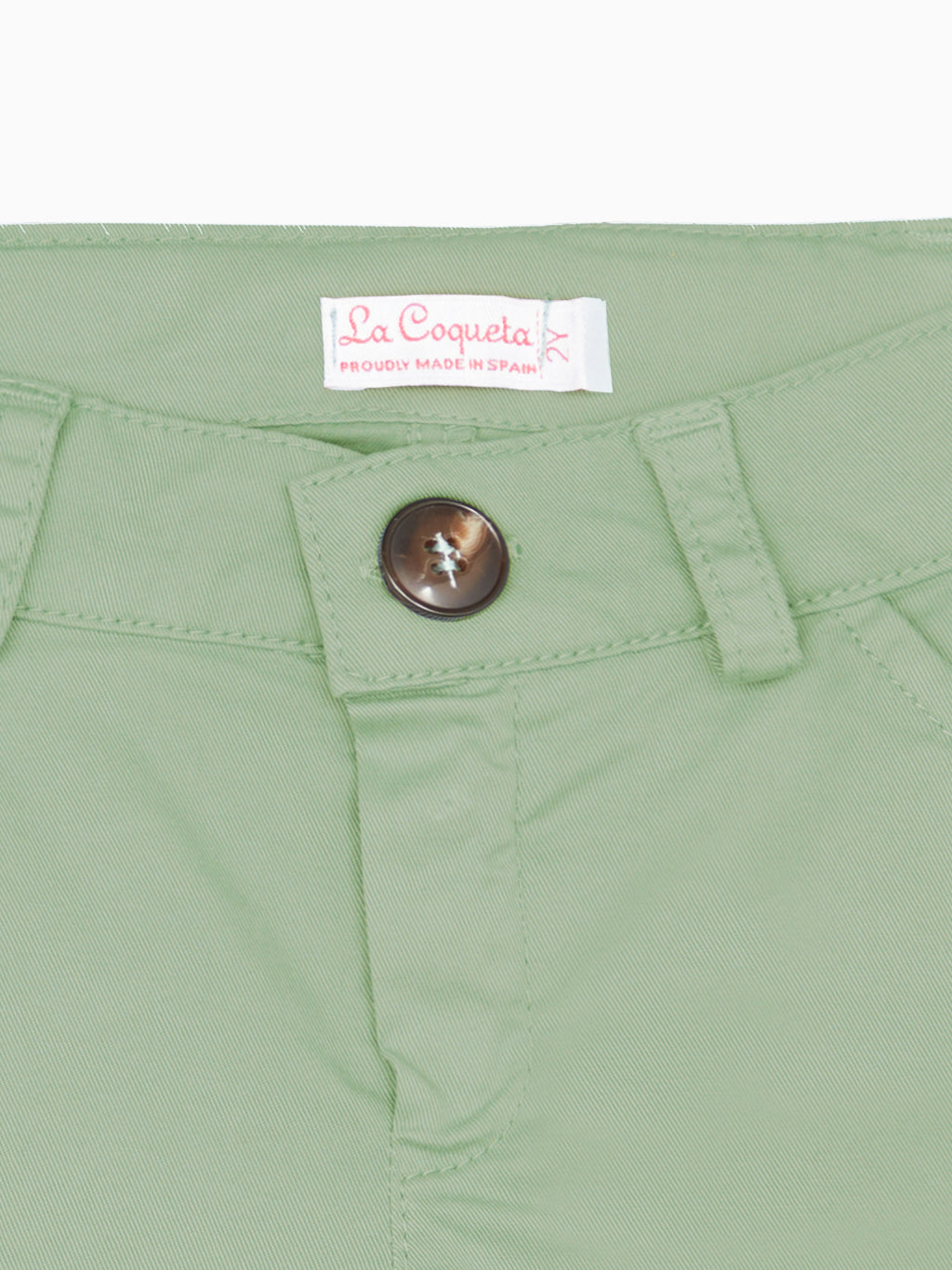Shorts chino vert sauge pour garçon