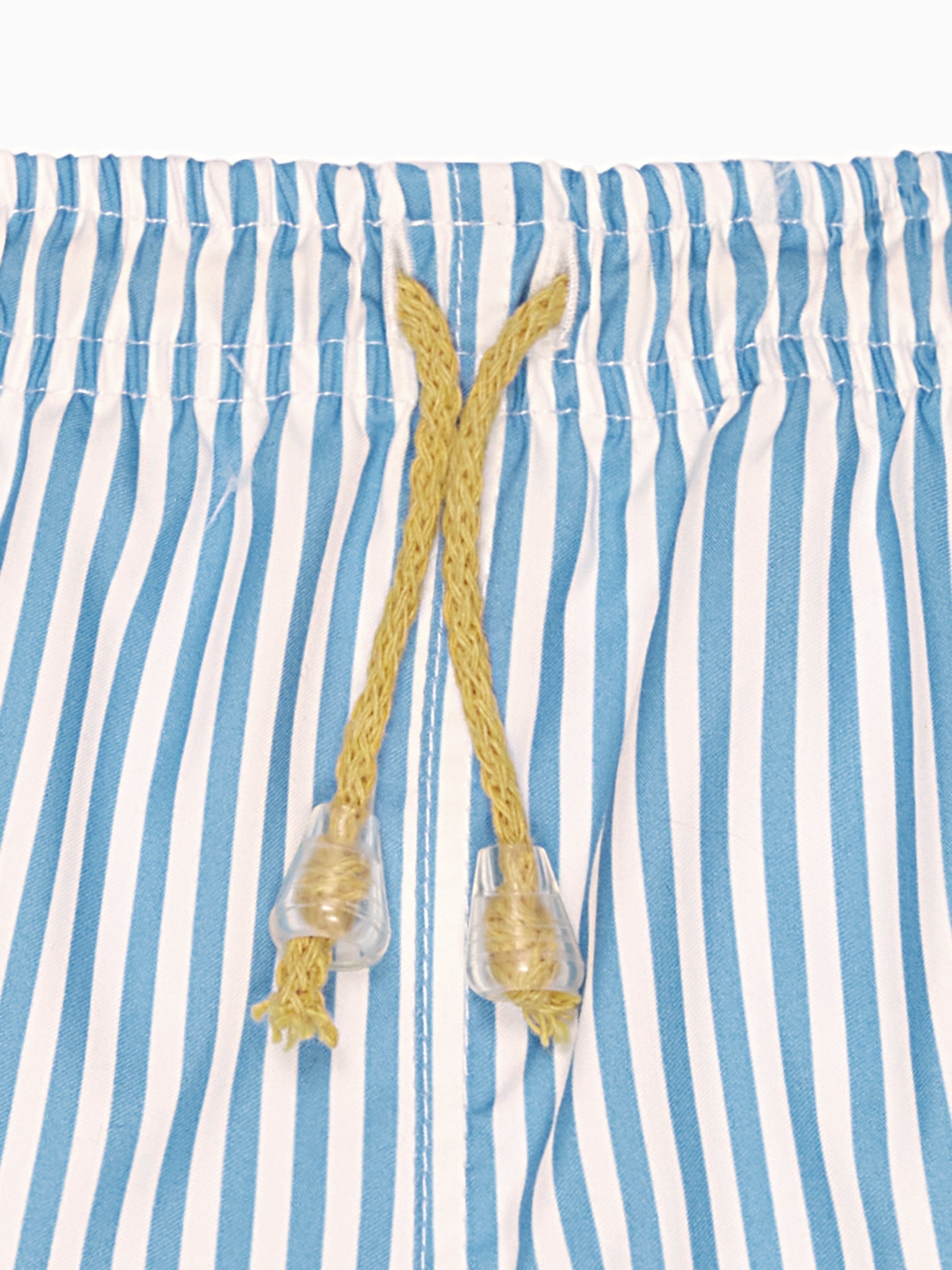 Short de bain garçon rayé bleu