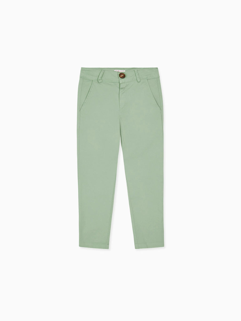 Chino garçon vert sauge