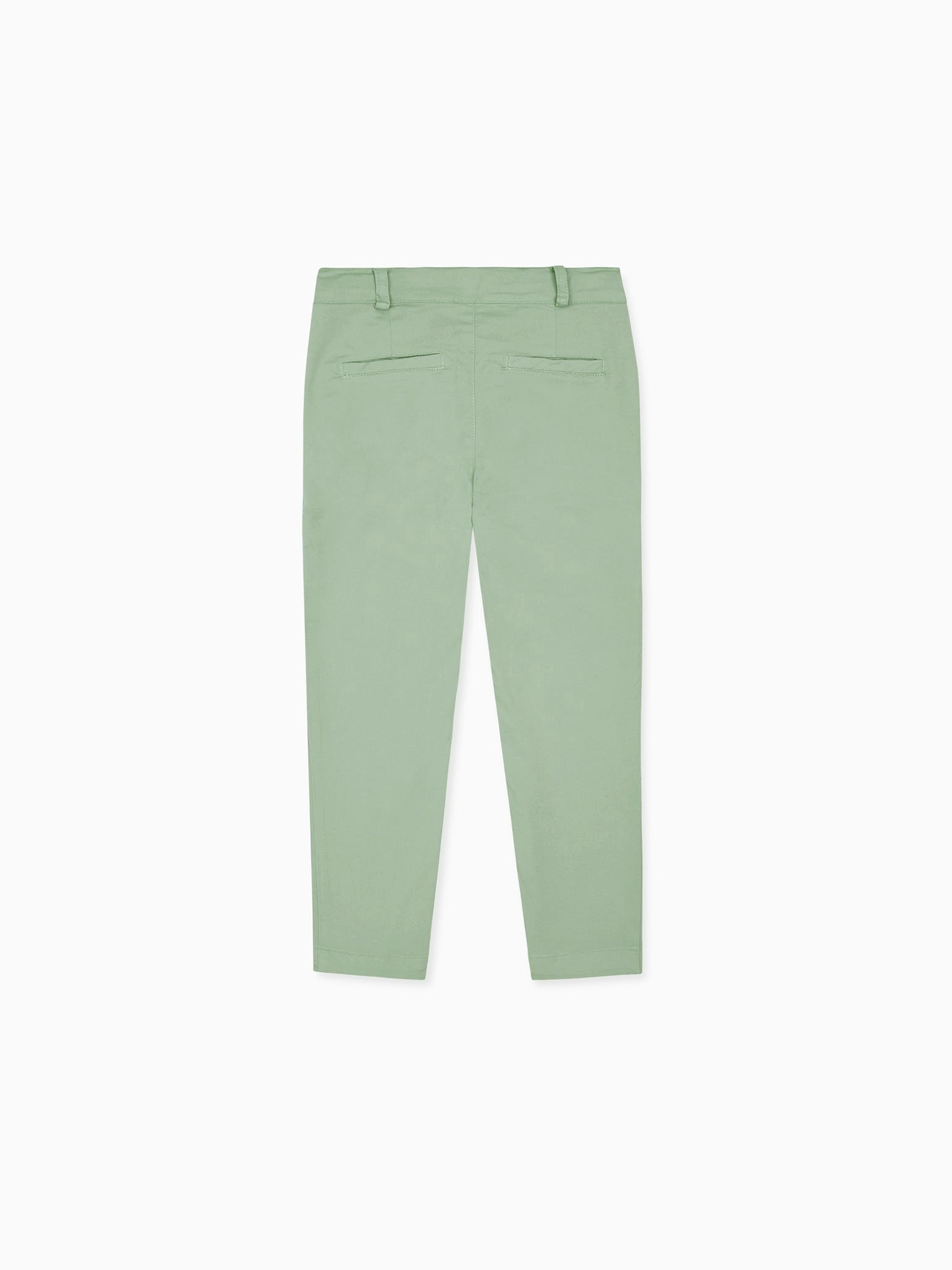 Chino garçon vert sauge
