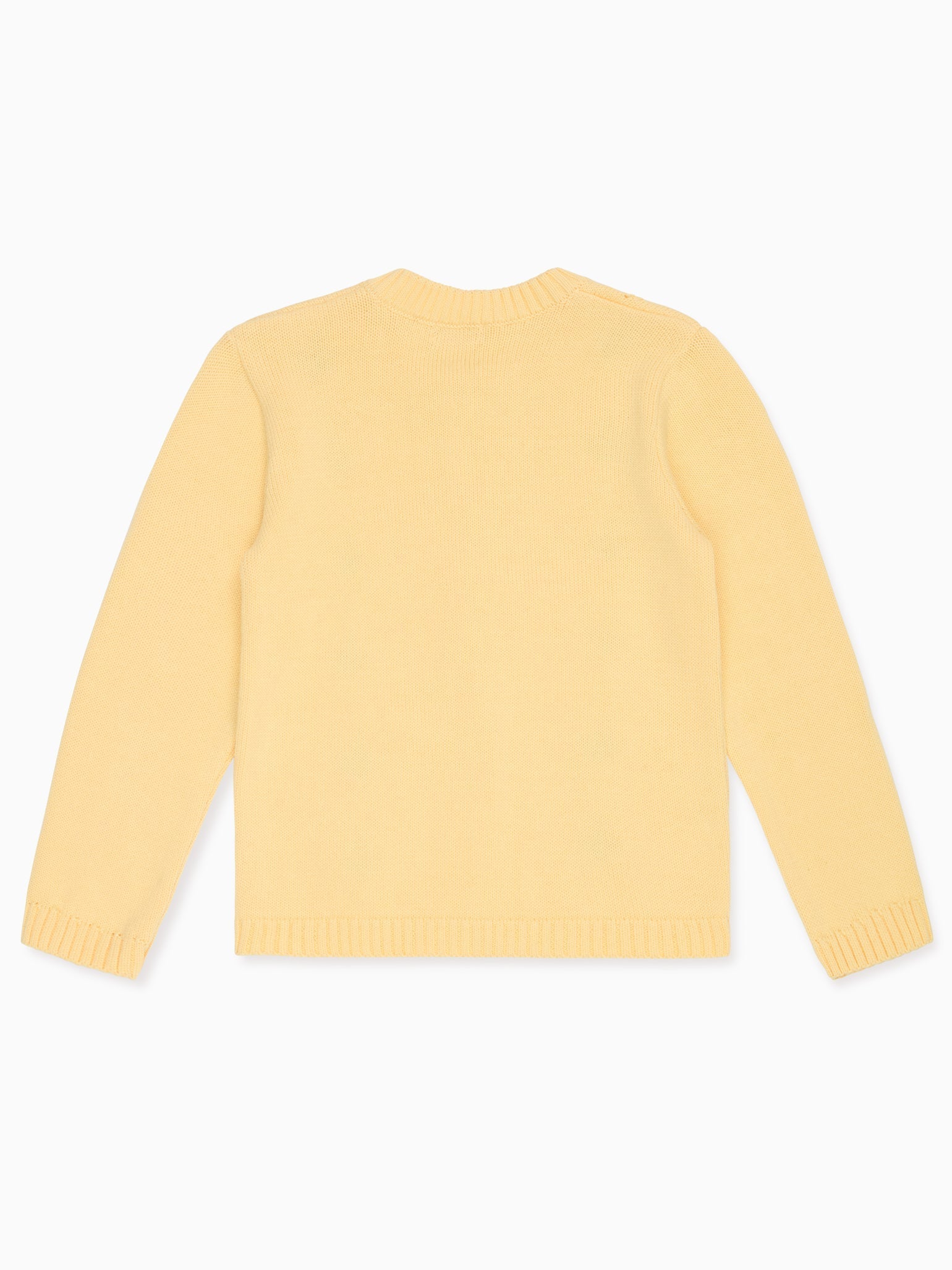 Gilet en coton citron pour fille