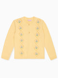 Gilet en coton citron pour fille