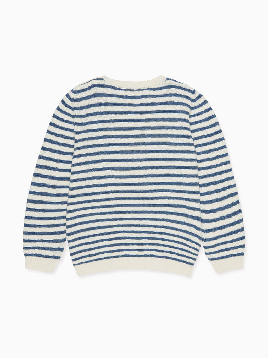 Pull en coton rayé bleu pour garçon