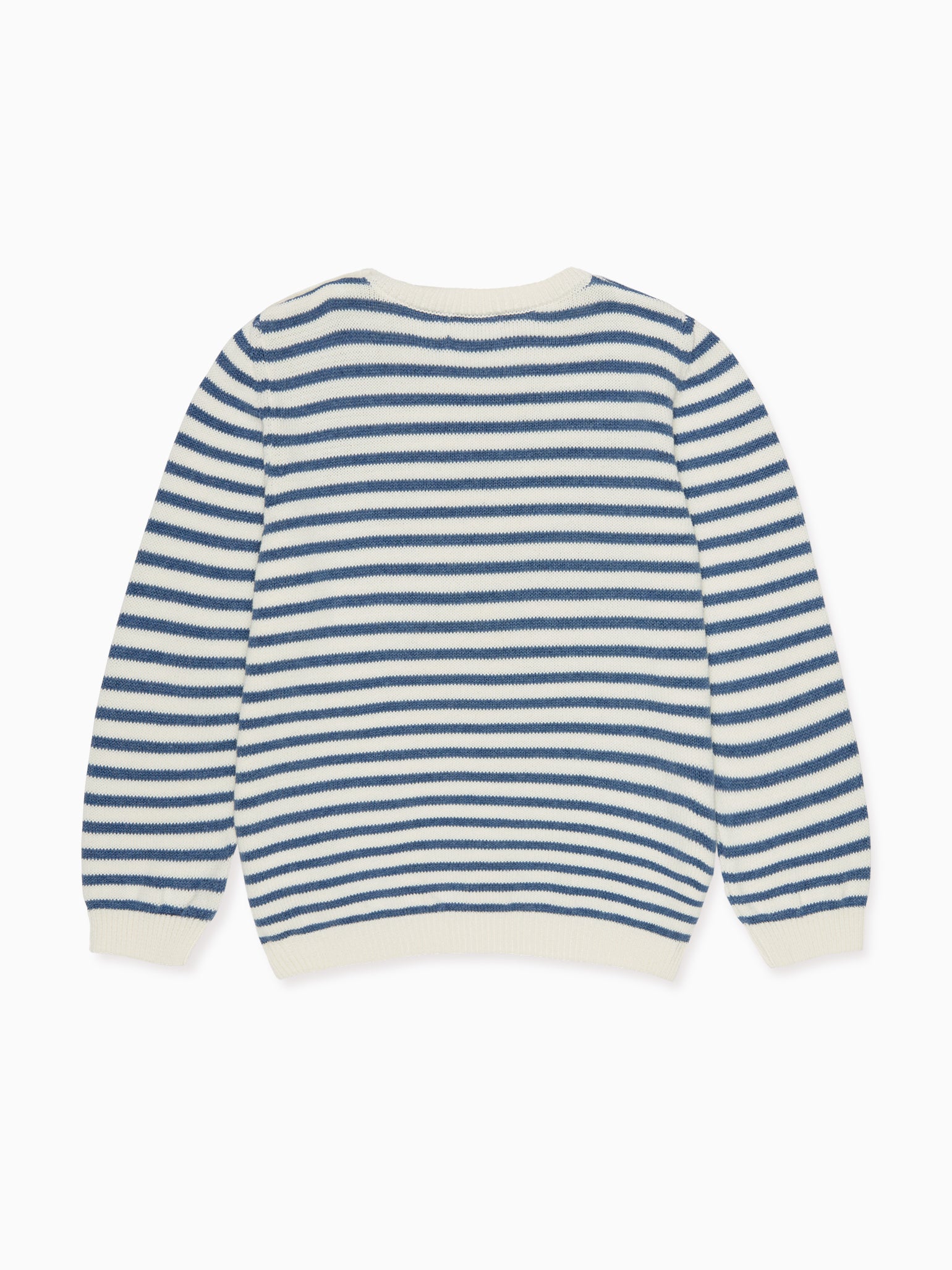 Pull en coton rayé bleu pour garçon