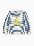 Pull en coton rayé bleu pour garçon