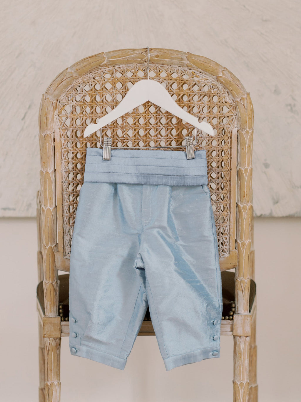 Knickerbocker en soie bleu clair pour garçon