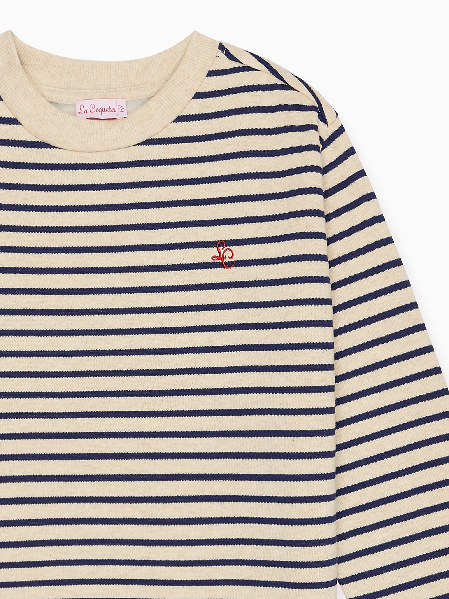 Sweat-shirt Enfant Rayé Bleu Marine