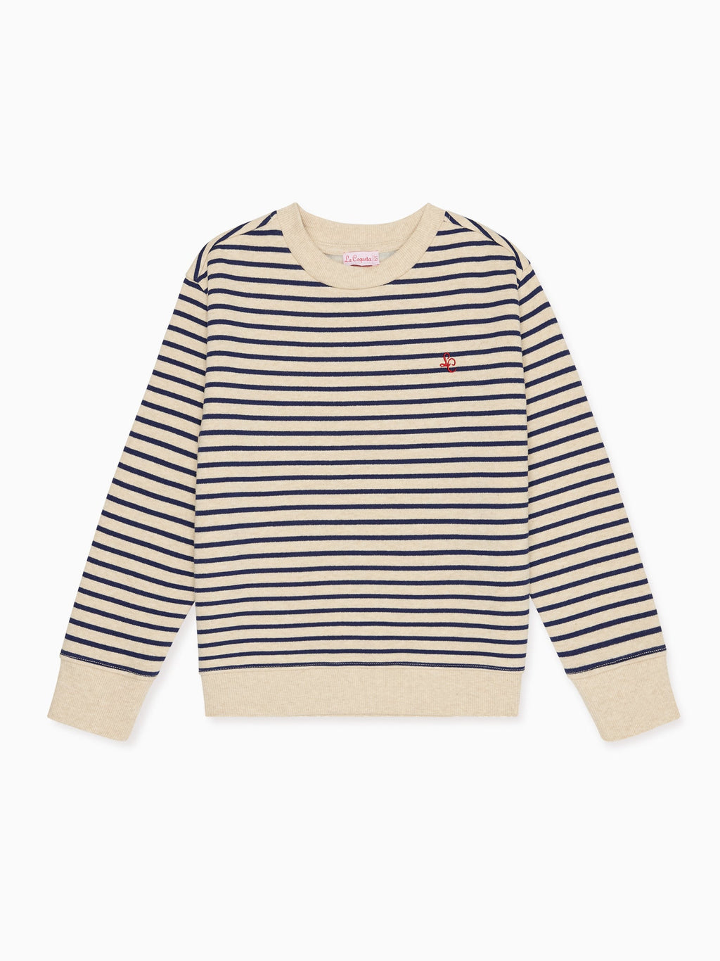 Sweat-shirt Enfant Rayé Bleu Marine