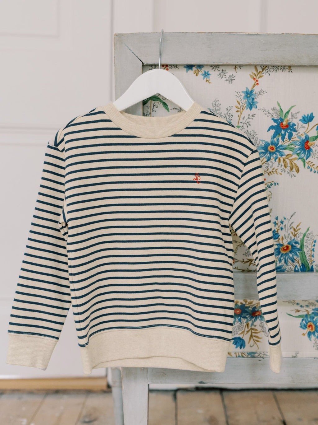 Sweat-shirt Enfant Rayé Bleu Marine