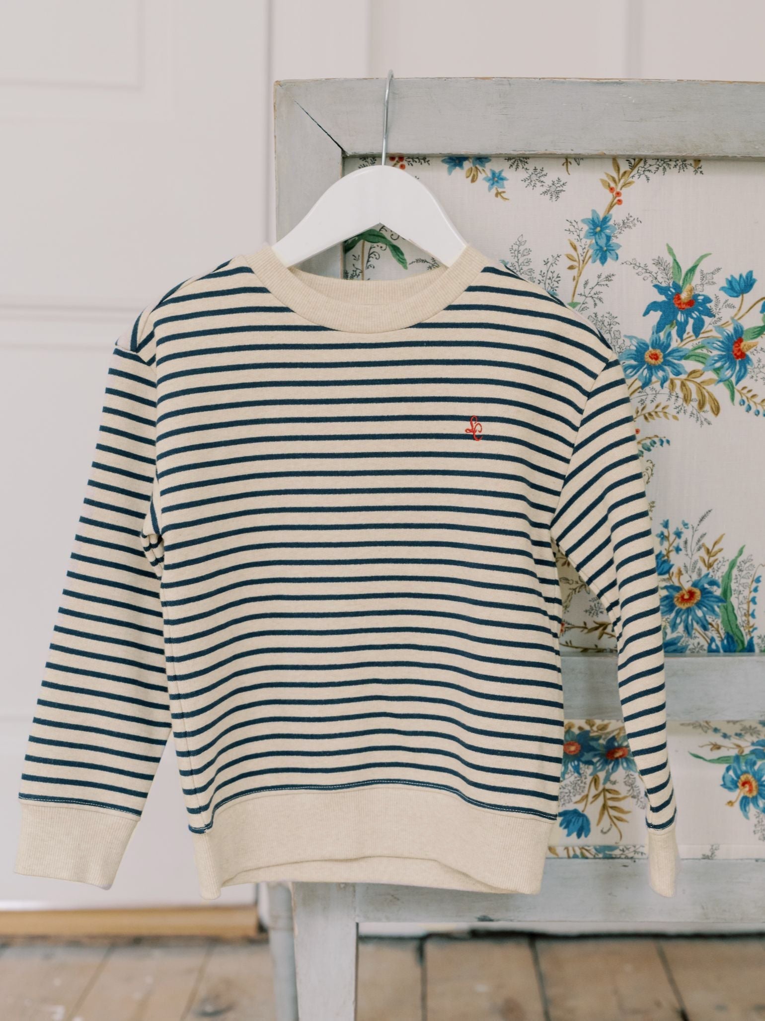 Sweat-shirt Enfant Rayé Bleu Marine