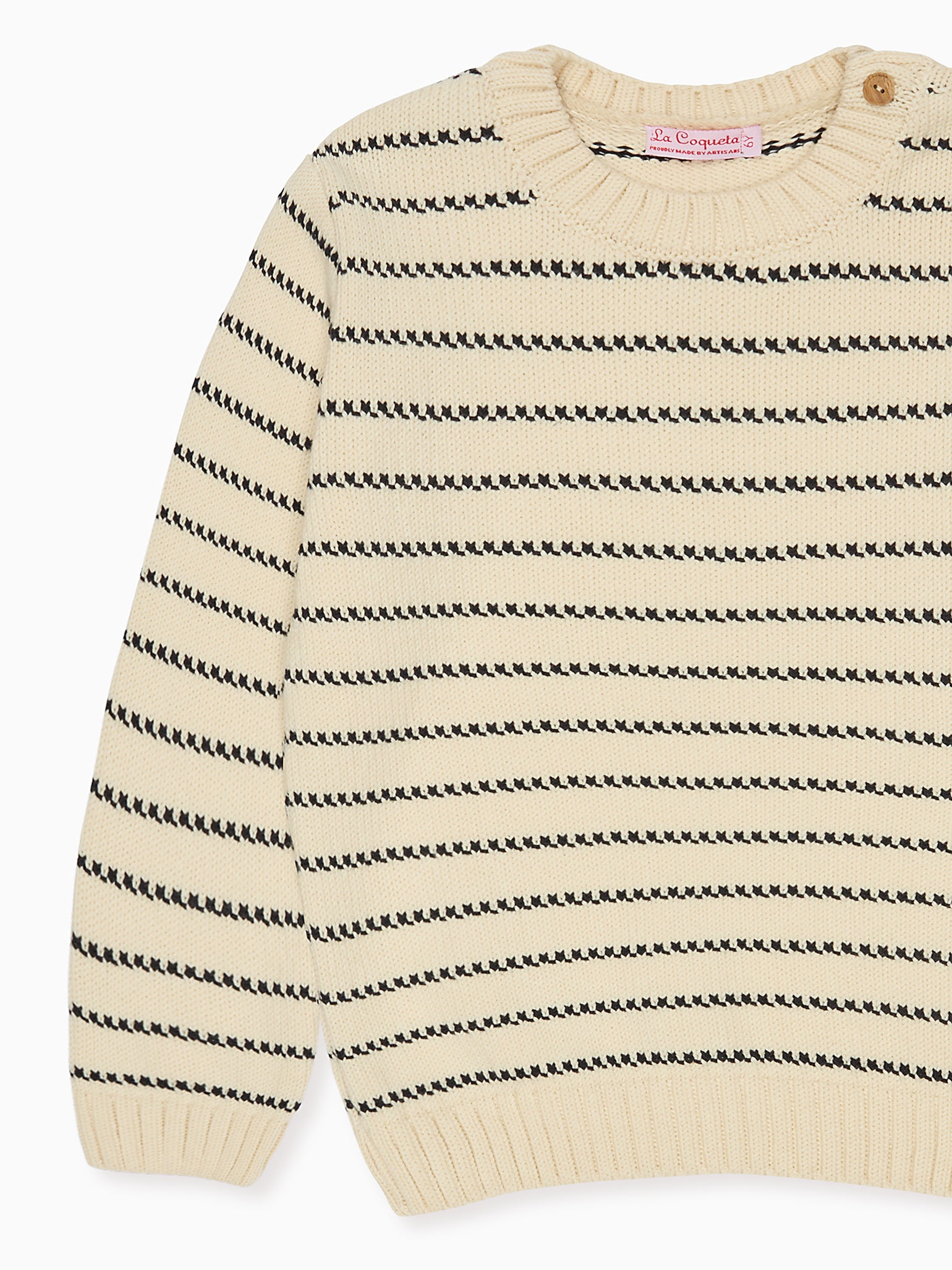 Pull en coton rayé marine pour garçon