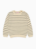 Pull en coton rayé marine pour garçon