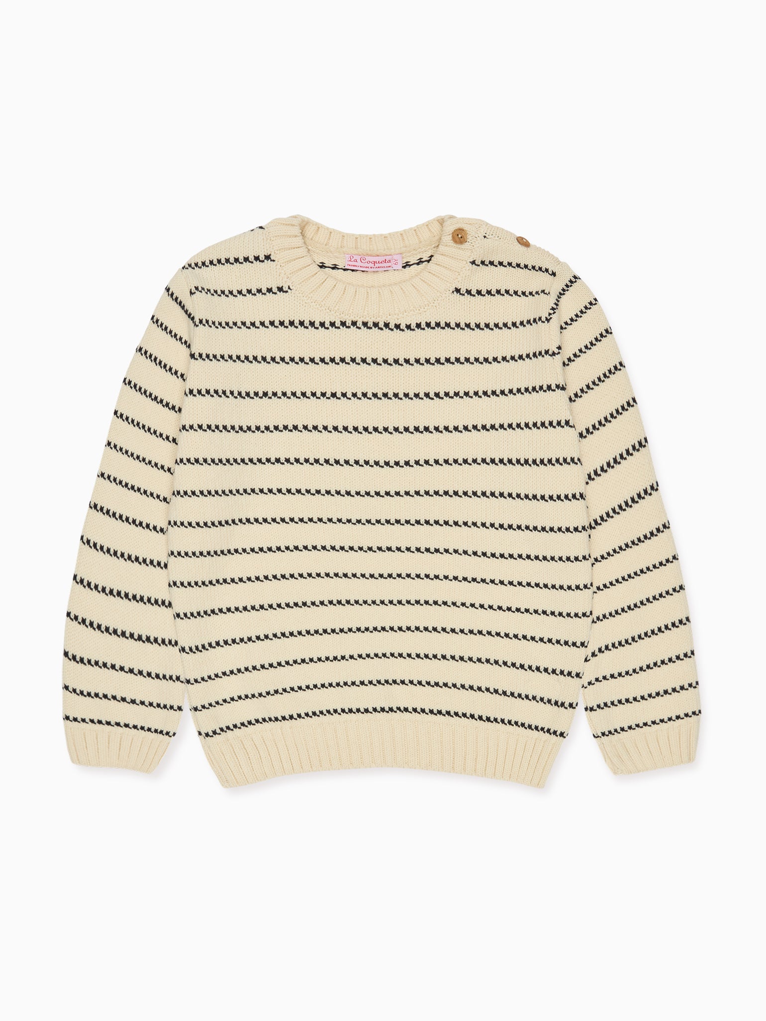 Pull en coton rayé marine pour garçon