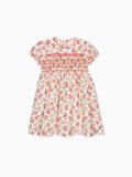 Robe Fillette Smocks Main Motif Floral Corail