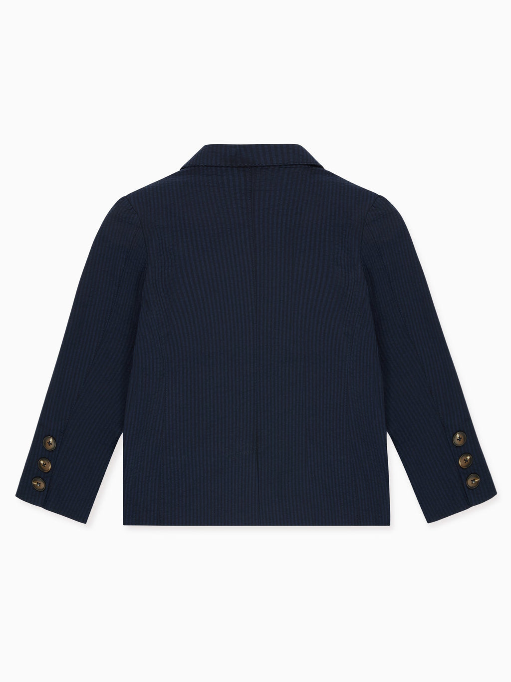 Veste d'enfant en seersucker bleu marine
