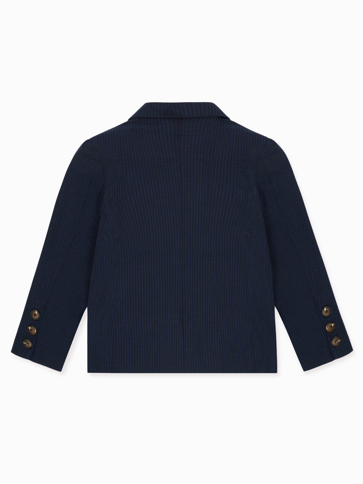 Veste d'enfant en seersucker bleu marine