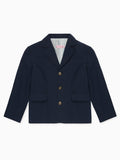 Veste d'enfant en seersucker bleu marine